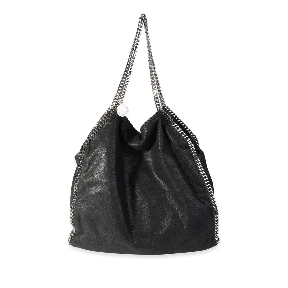 Stella McCartney Black Shaggy Deer Falabella Tote